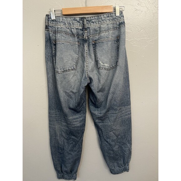 Rag & Bone Miramar Relaxed Jogger $198 Small Sweatpant Printed Jeans cotton - Picture 5 of 9